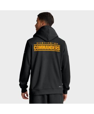 Men's Black Washington Commanders Sideline Standard Issue Initial Home Dri-FIT Hoodie