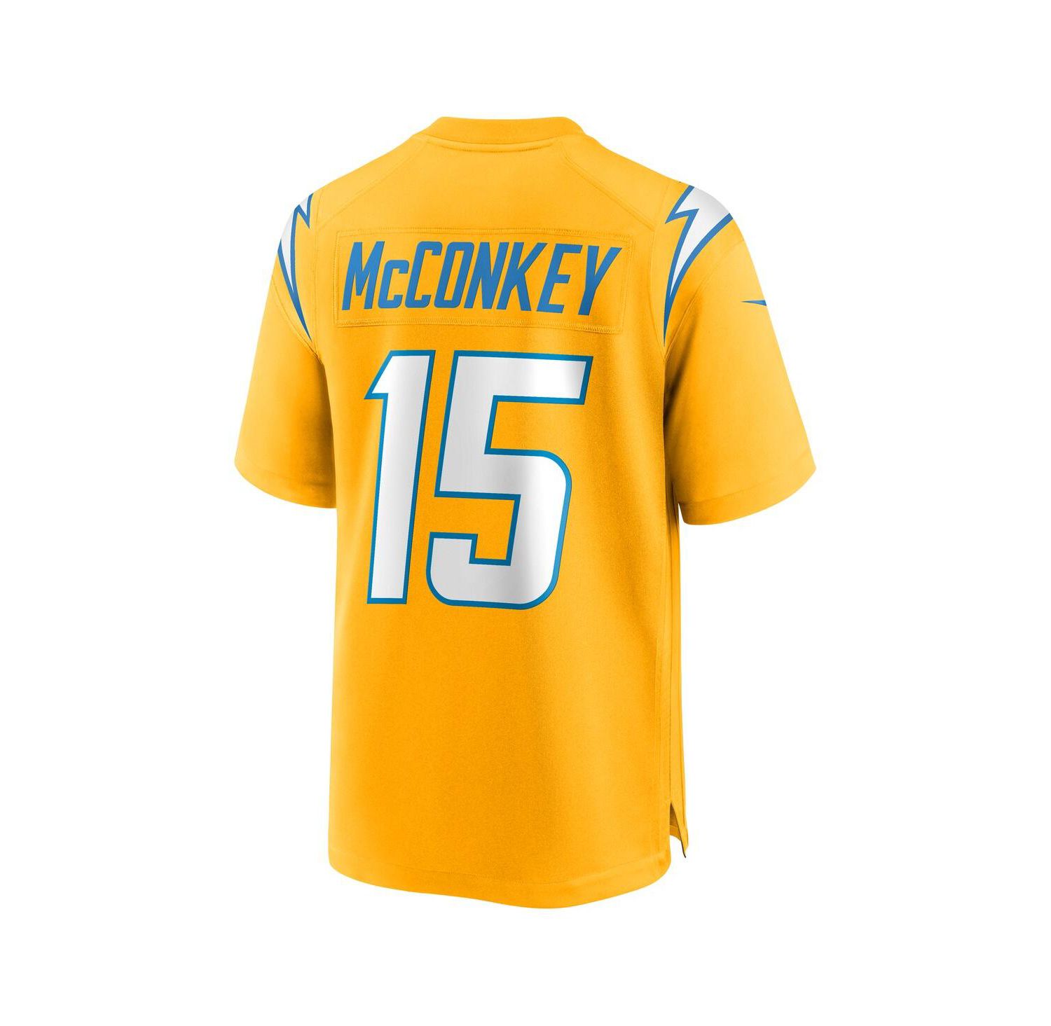 Men's Ladd McConkey Gold Los Angeles Chargers Alternate Charger Power Game Player Jersey