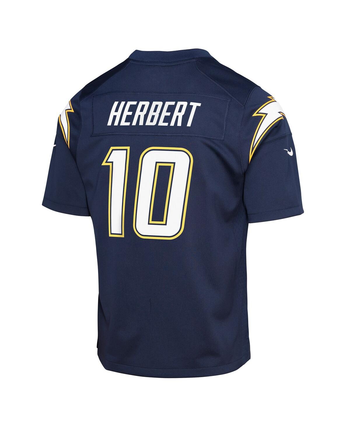 Nike Big Boys and Girls Justin Herbert Navy Los Angeles Chargers Alternate Super Game Player Jersey