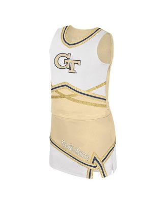 Big Girls 2-Piece Gold Georgia Tech Yellow Jackets Lollipop Park Cheer Set