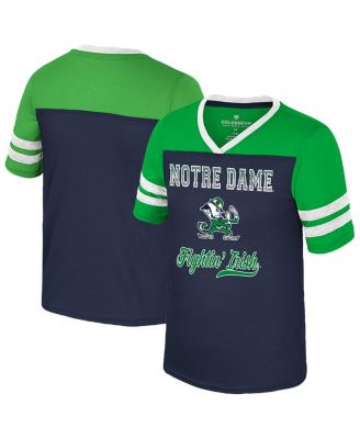 Colosseum - Big Girls Navy Notre Dame Fighting Irish Princess Bubblegum Bling T-Shirt
