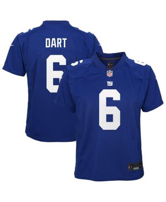 Nike - Big Boys and Girls Jaxson Dart Royal New York Giants Team Game Jersey