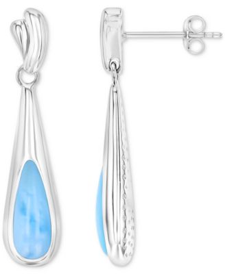 Oval Shape Opal (1.45 ct. t.w.) Earrings in Sterling Silver
