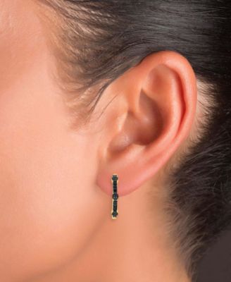 Black Spinel Earrings (0.668 ct.t.w.) in Sterling Silver