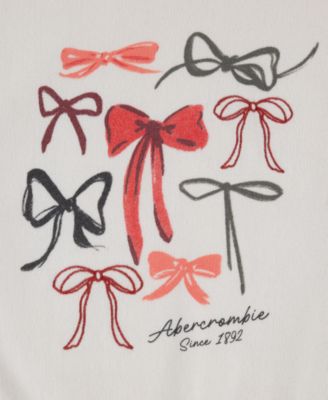 Girls Bows Logo Crew Sweatshirt