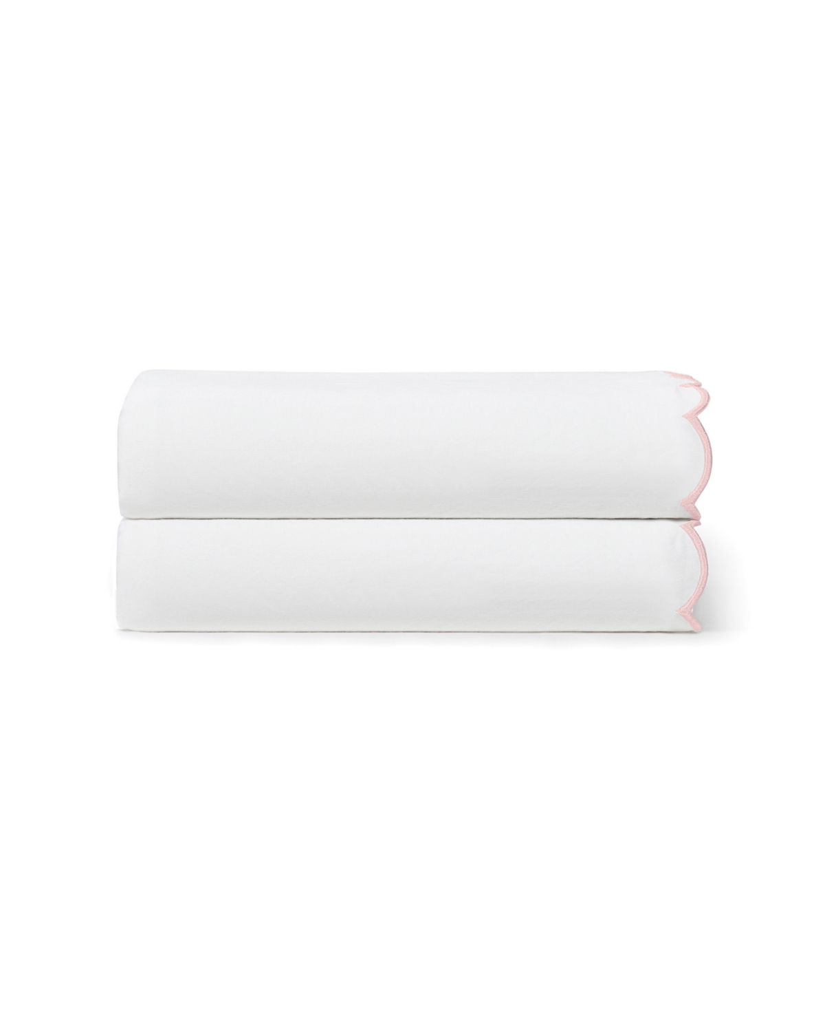 Peri Home Scallop Cotton 2-pc. Pillowcase Pair, Standard In White