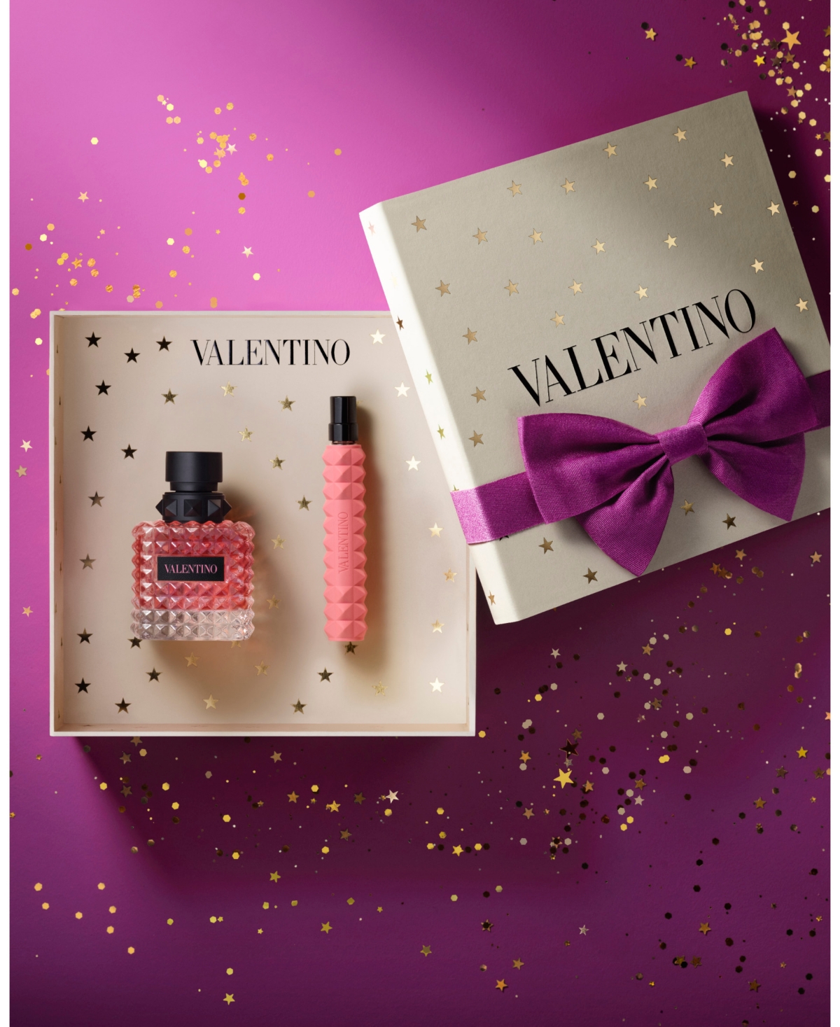 Valentino Donna Born In Roma Eau De Parfum 2-piece Gift Set With Travel Spray In Pink