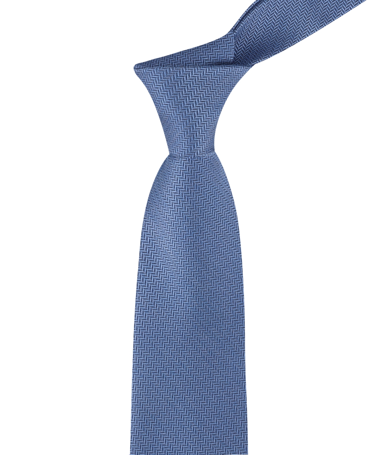 Tommy Hilfiger Men's Hazel Herringbone Solid Tie In Blue