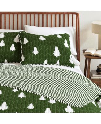 Lodge Microfiber Quilt Set with Shams
