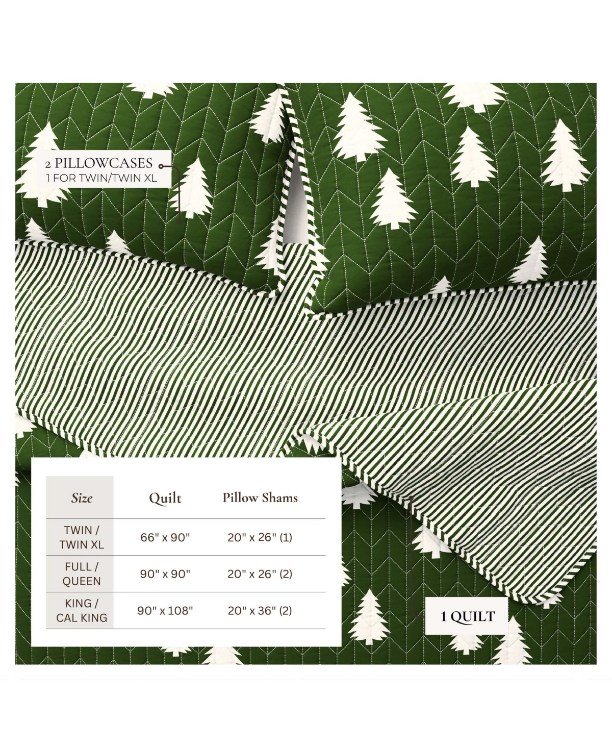 Linery & Co. Lodge Microfiber Quilt Set with Shams