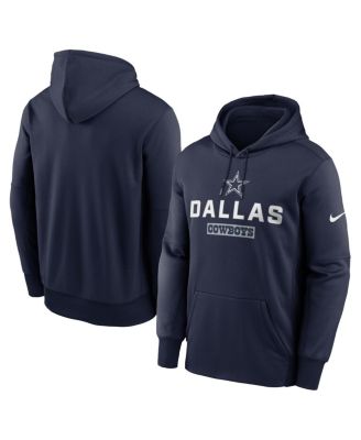 Nike - Men's Navy Dallas Cowboys Toss Sweep Performance Pullover Hoodie
