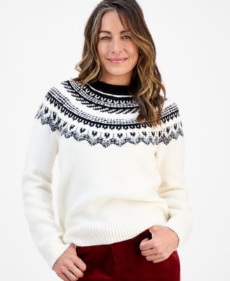 Petite Fair Isle Crewneck Sweater, Macy's Exclusive