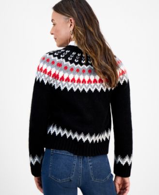 Petite Fair Isle Cardigan, Macy's Exclusive