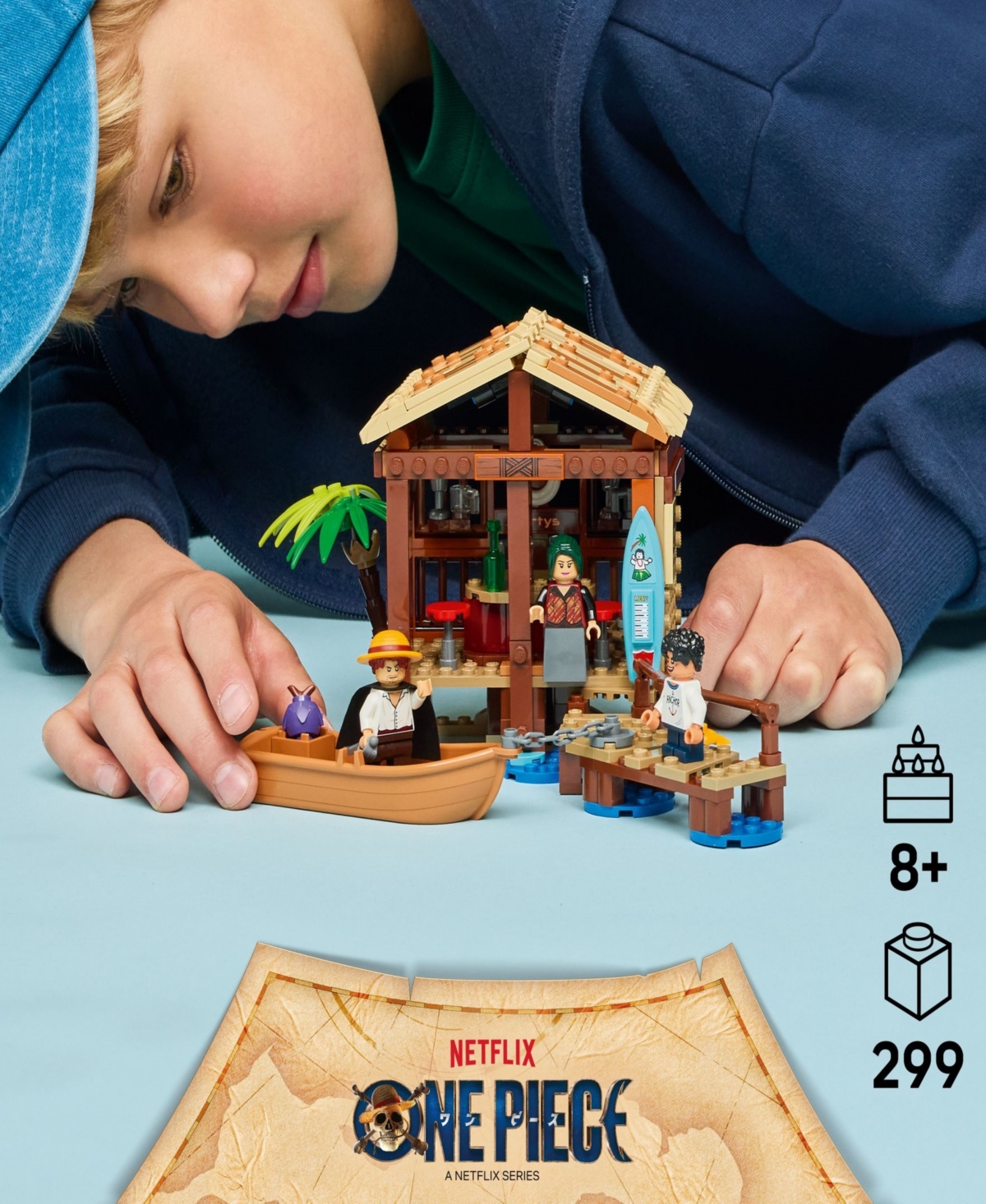 Lego One Piece Windmill Village Hut Kids Toy 75636, 299 Pieces In Multi
