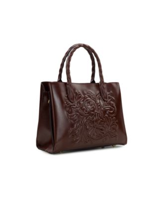 Genovese Medium Leather Top Handle Bag