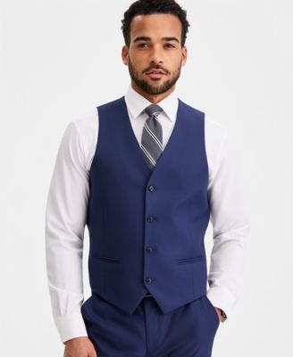 Men's Slim-Fit Stretch Solid Suit Vest