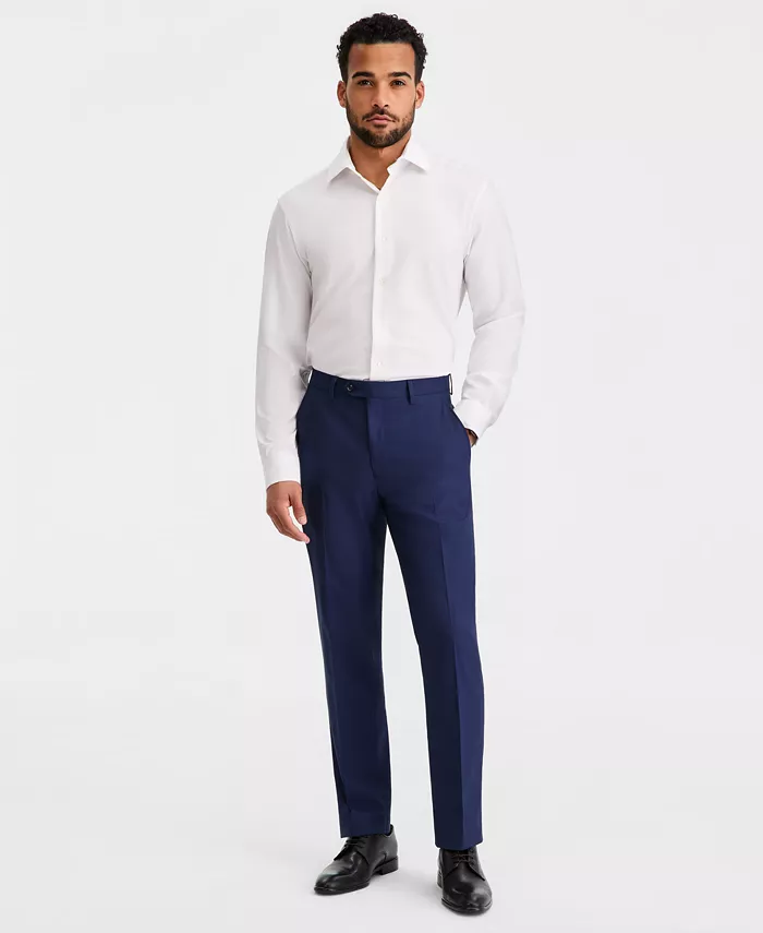 Men's Slim-Fit Stretch Solid Suit Pants - thumbnail 8