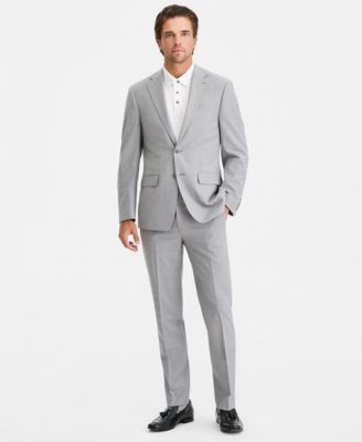 Men's Slim-Fit Wool-Blend Stretch Suit Separates with Vest