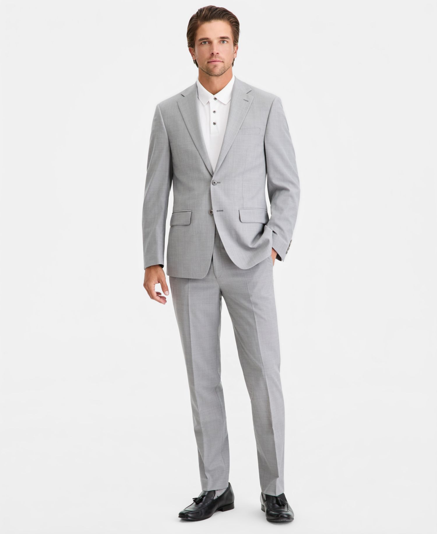 Men's Slim-Fit Wool-Blend Stretch Suit Jackets
