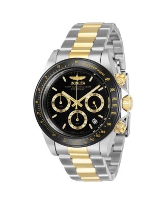 Men's 36743 Speedway Quartz 3 Hand Black Dial Watch