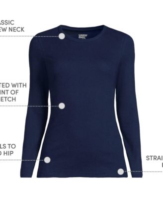 Women's Long Sleeve Micro Rib T-Shirt