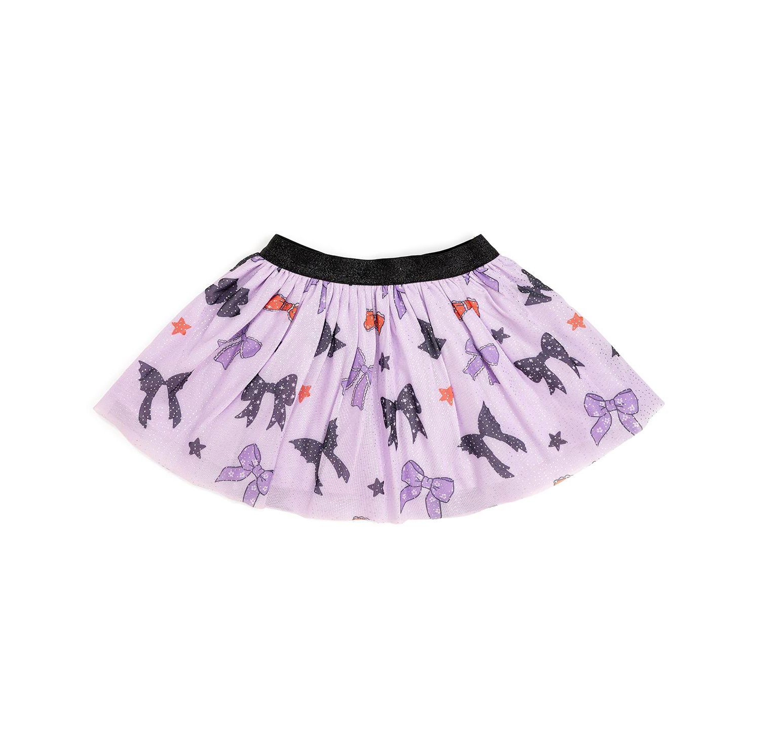 Little and Big Girls Spooky Bows Halloween Tutu Skirt