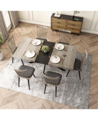 Streamdale Retro Rectangular Stretch Table Versatile Decor & Family Gatherings