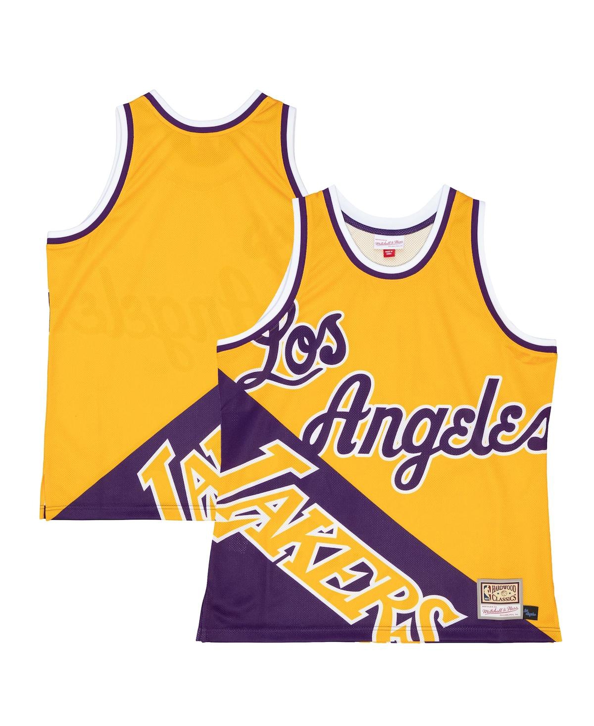 Mitchell & Ness Men's Gold Los Angeles Lakers Big Face 5.0 Fashion Tank Top In Gold