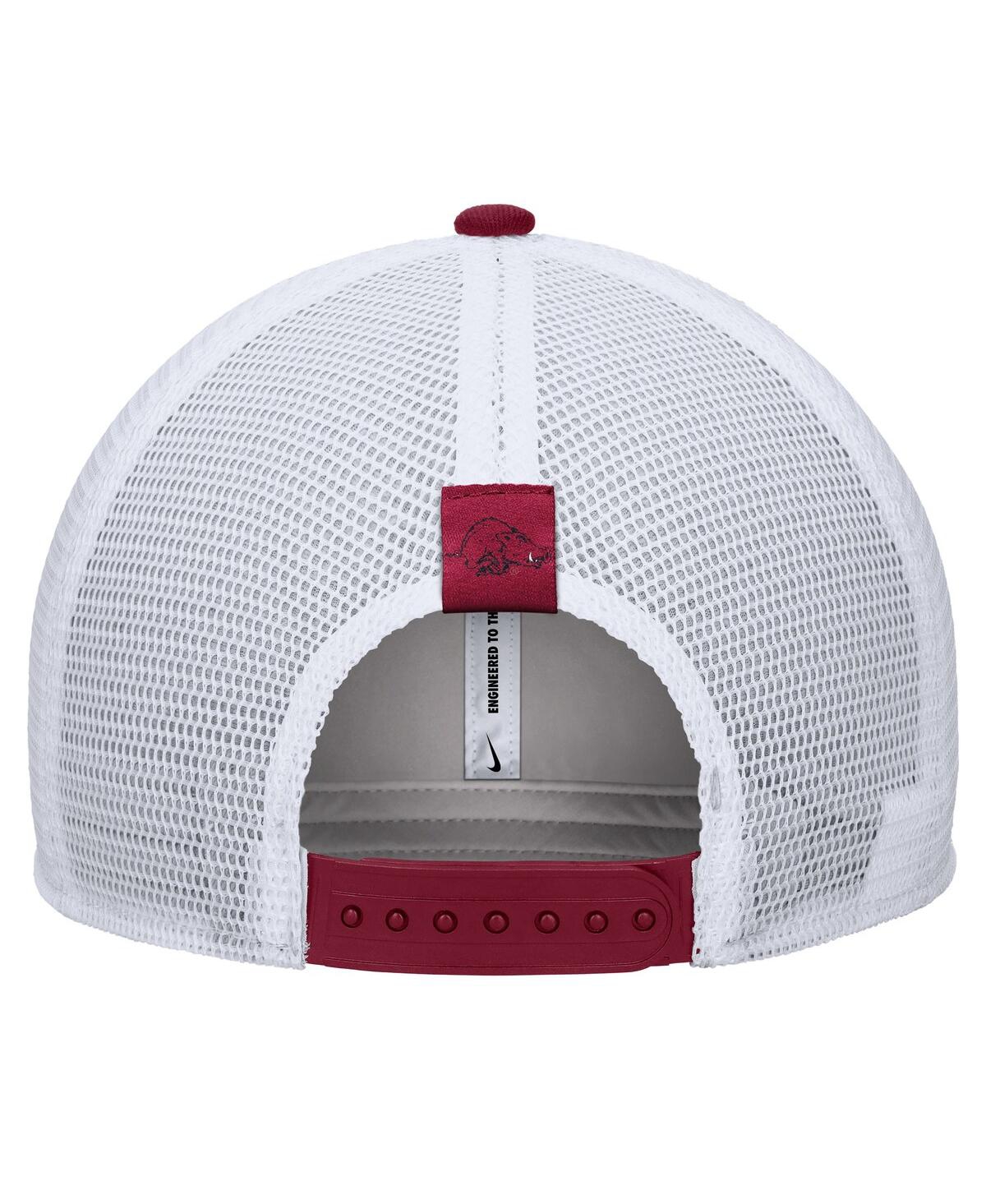 Nike Men's Cardinal Arkansas Razorbacks Arch Rise Performance Trucker Adjustable Hat In Brown