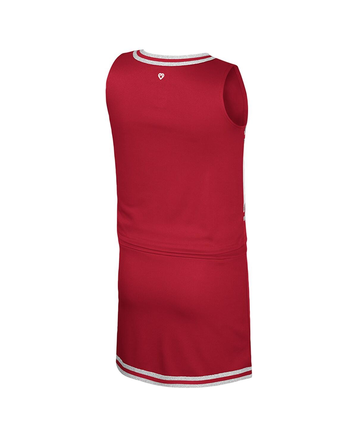 Colosseum Big Girls 2-piece Cardinal Iowa State Cyclones Cheerleader Top And Skirt Set In Brown