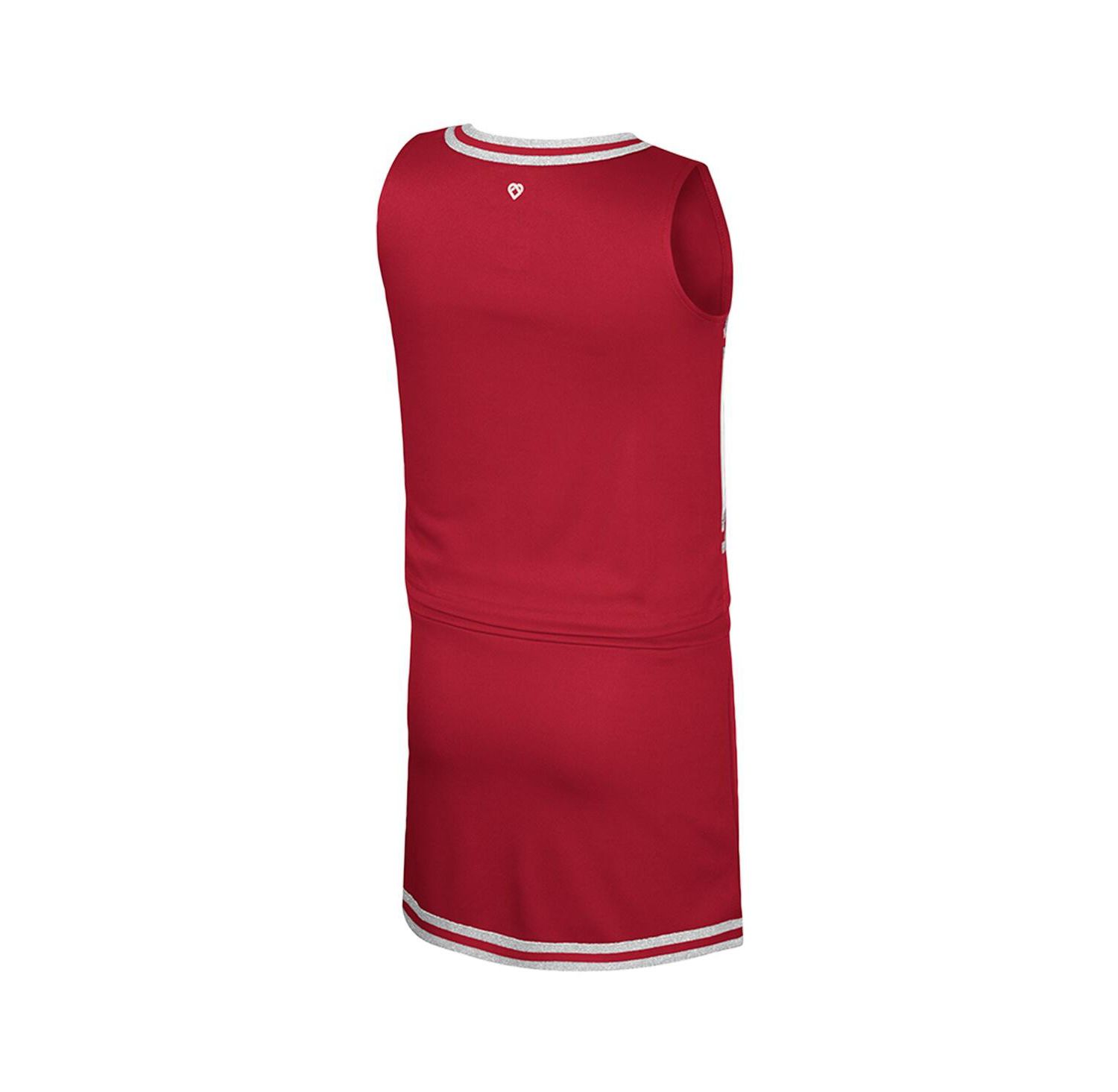 Big Girls 2-Piece Cardinal Iowa State Cyclones Cheerleader Top and Skirt Set