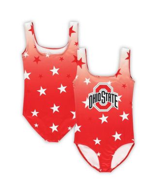 ZooZatz - Big Boys and Girls Scarlet Ohio State Buckeyes Dance Leotard