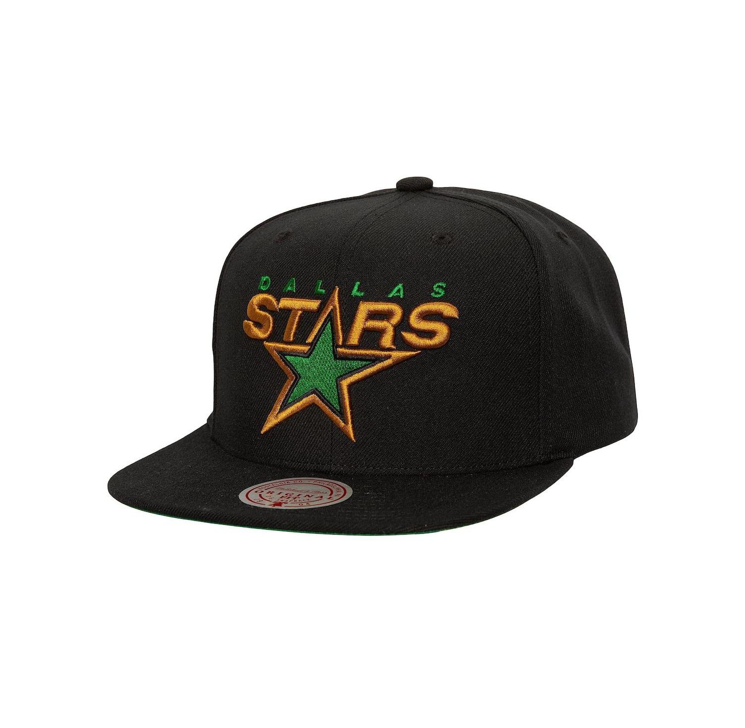 Men's Black Dallas Stars Core Top Spot Snapback Hat