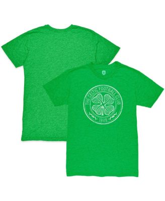 1863FC - Men's Heather Green Celtic Mono Crest Twisted Tri-Blend Slub T-Shirt