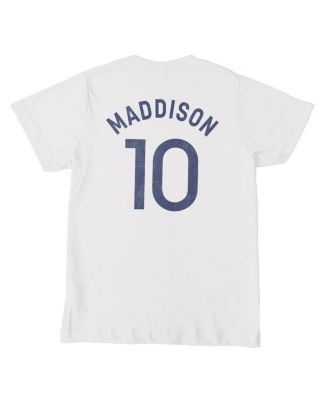 Big Boys and Girls James Maddison White Tottenham Hotspur Player T-Shirt