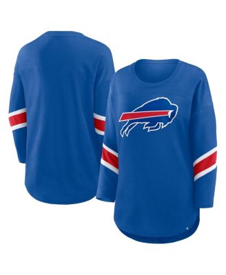 Fanatics - Women's Royal Buffalo Bills Plus Size Redzone 3/4-Sleeve Scoop Neck T-Shirt