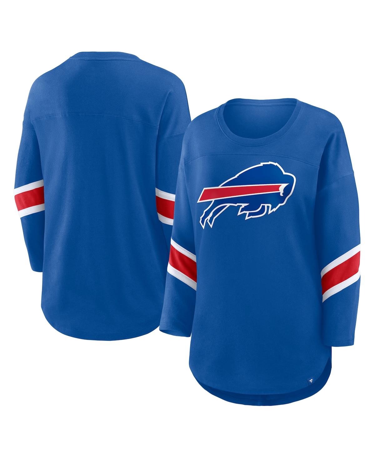 Fanatics Women's Royal Buffalo Bills Redzone 3/4-sleeve T-shirt In Blue