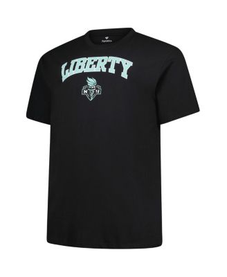 Men's Black New York Liberty Big Tall Arch Logo T-Shirt