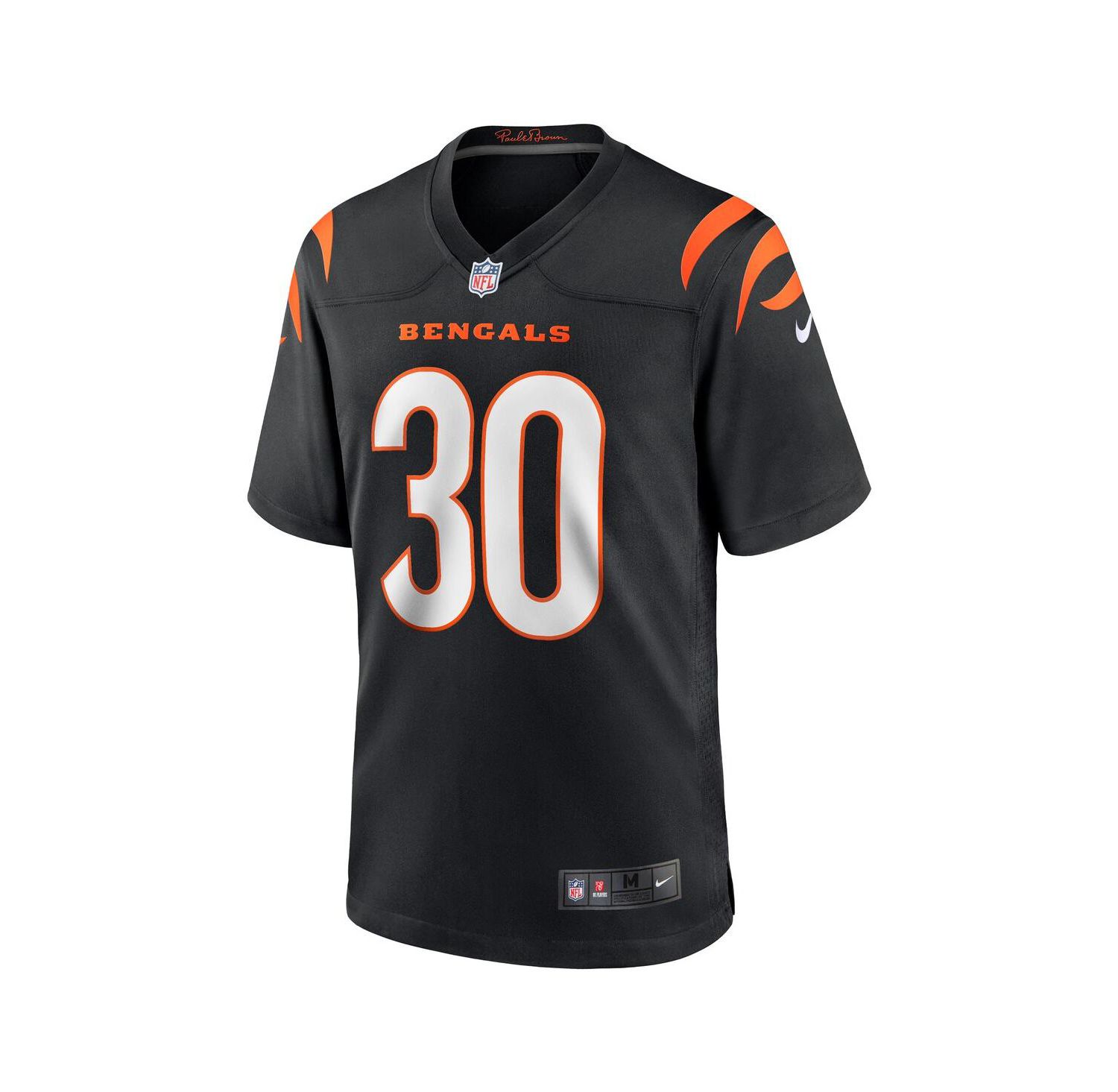 Men's Chase Brown Black Cincinnati Bengals Team Game Jersey