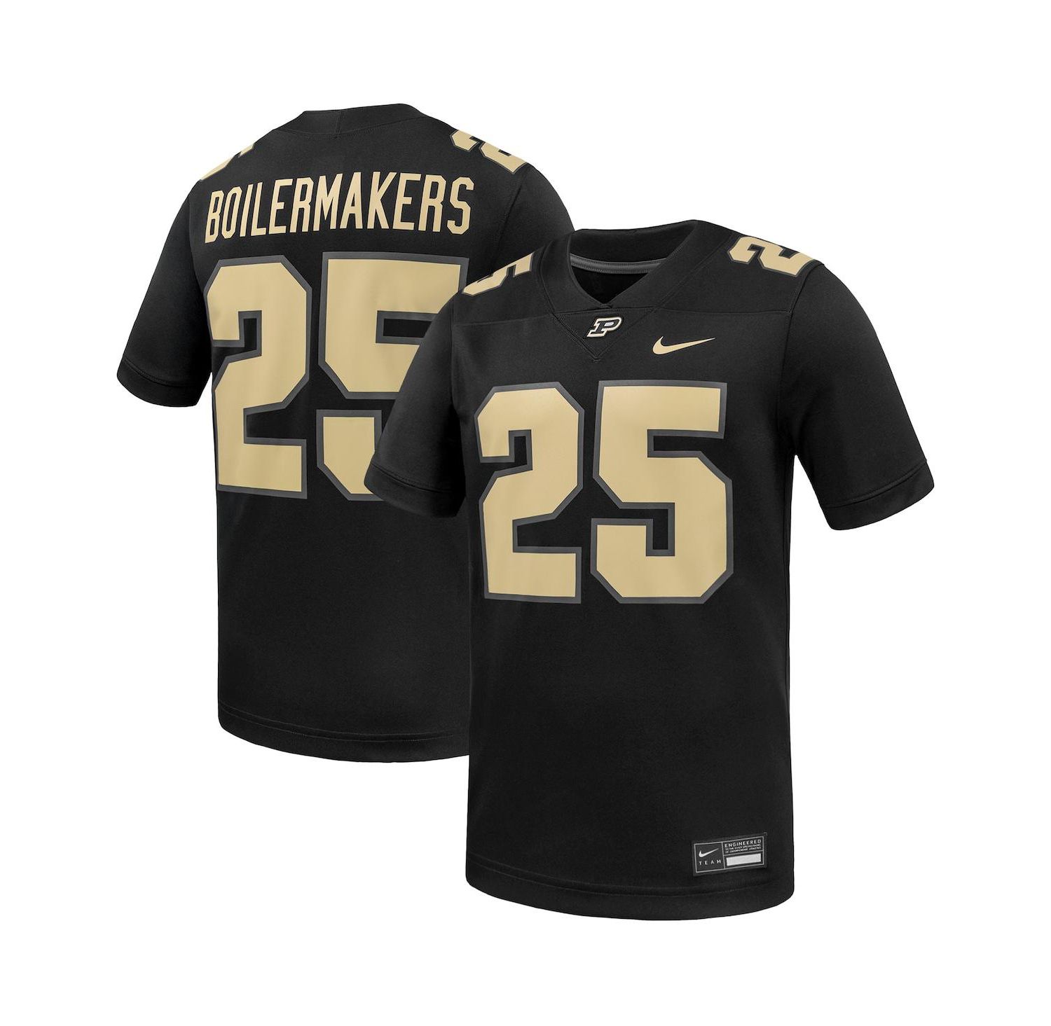 Men's 25 Black Purdue Boilermakers Untouchable Replica Game Jersey