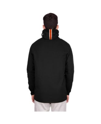 Men's Black Chicago Bears Functional Fandom Balaclava Helmet Stripe Tri-Blend Hoodie