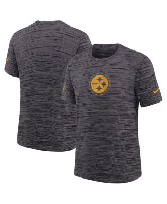 Nike - Big Boys and Girls Black Pittsburgh Steelers Sideline Velocity Performance T-Shirt