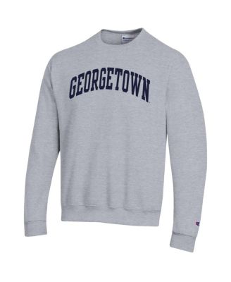 Men's Heather Gray Georgetown Hoyas Basic Arch Fleece Pullover Sweatshirt