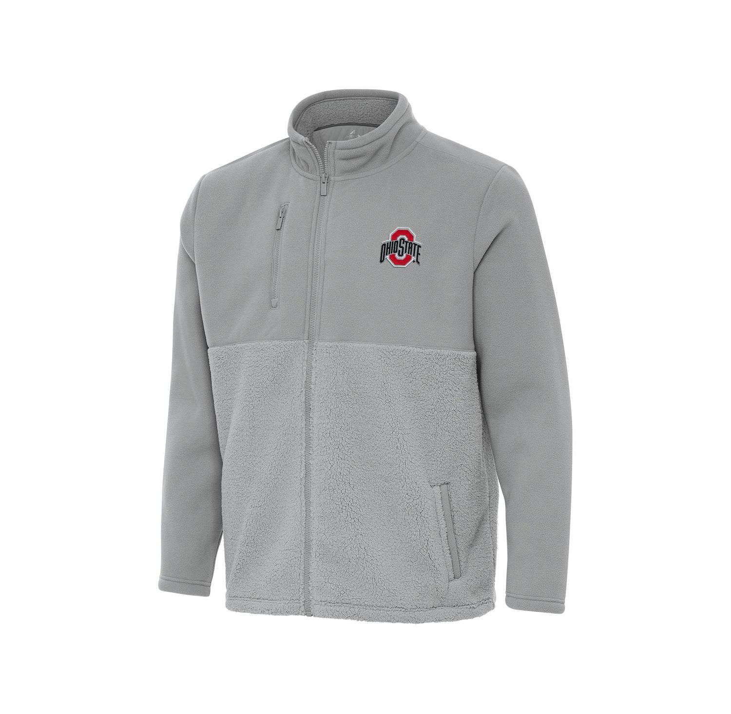 Men's Gray Ohio State Buckeyes Daily Fused Full-Zip Jacket
