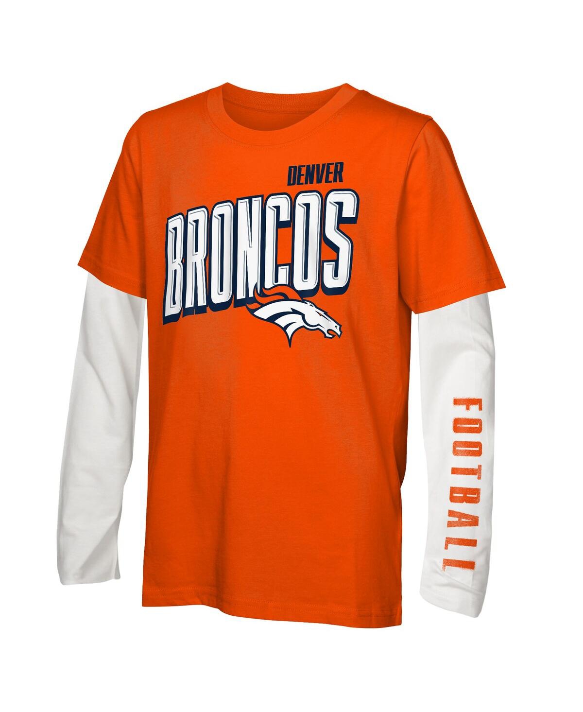 Outerstuff Preschool Denver Broncos The Mix Combo T-shirt Set In Multi