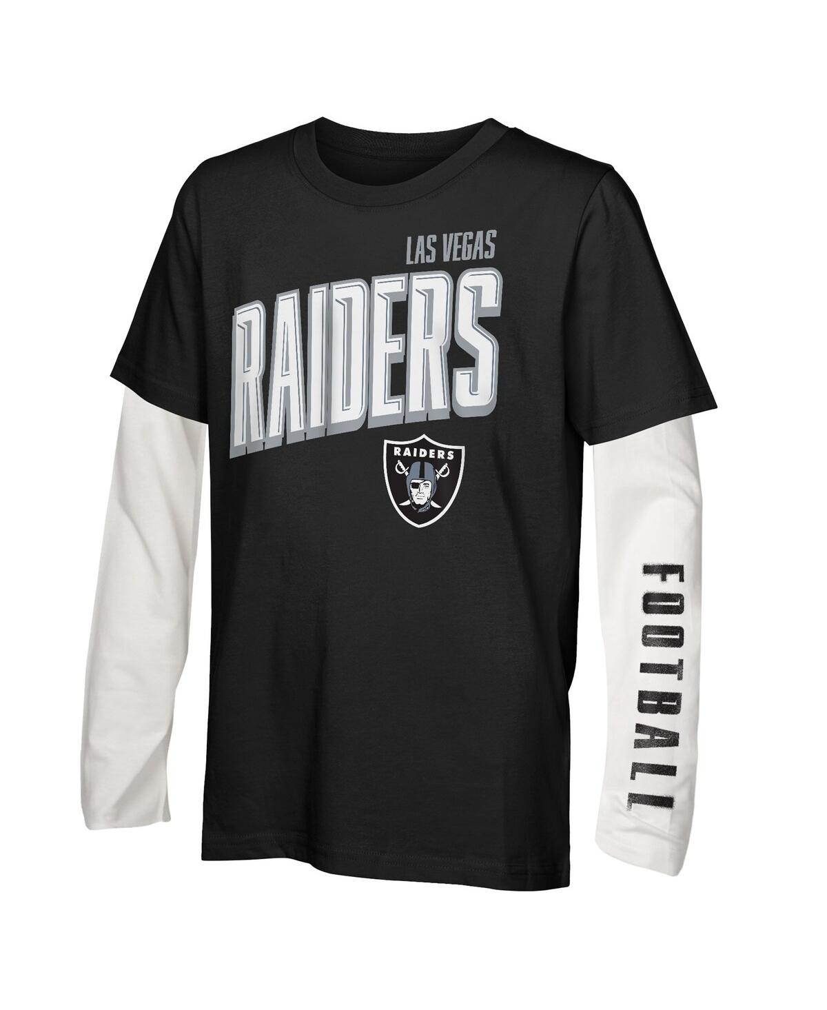 Outerstuff Preschool Las Vegas Raiders The Mix Combo T-shirt Set In Multi