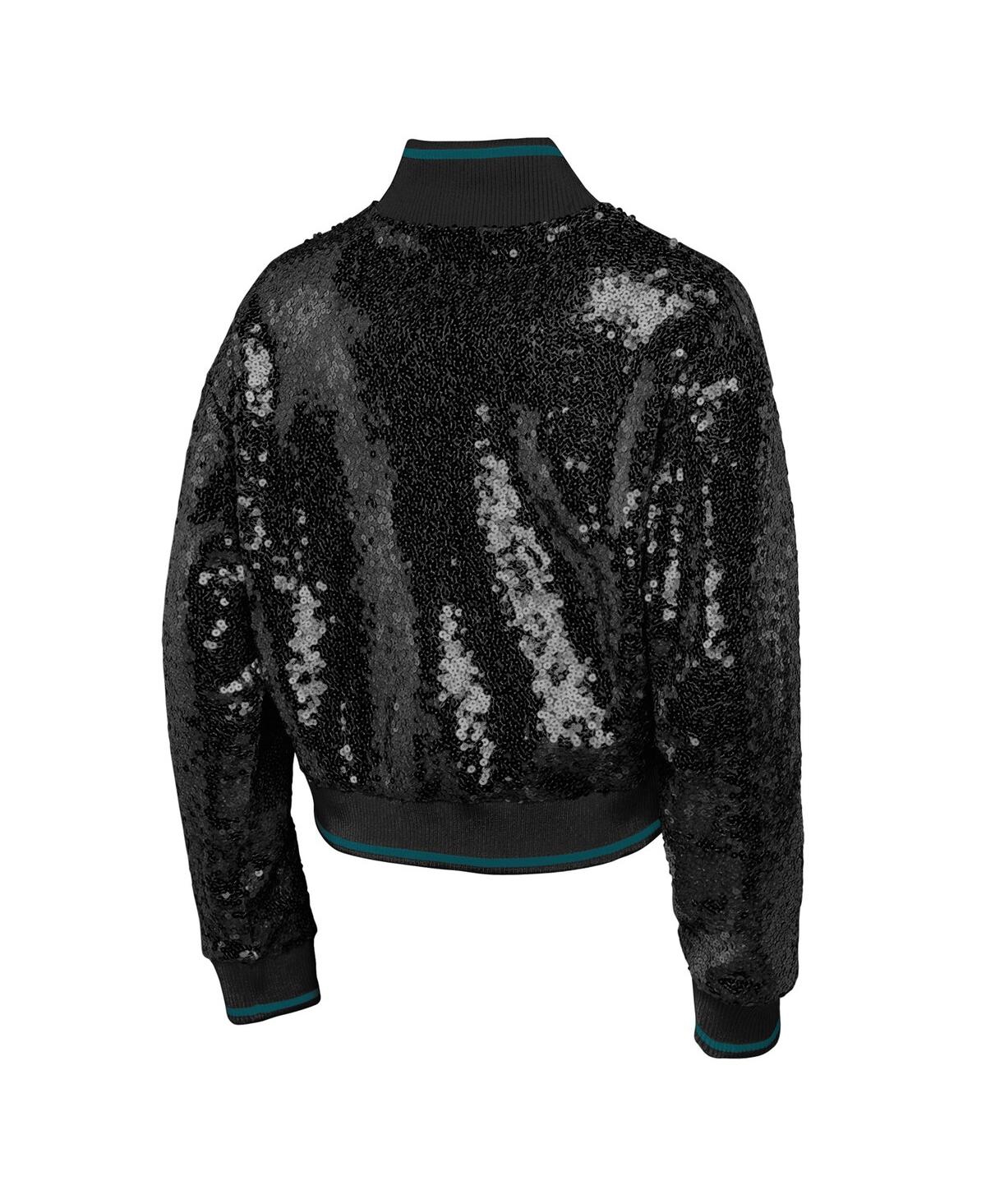 Outerstuff Big Boys And Girls Black Philadelphia Eagles Glam Squad Sequin Jacket In Black