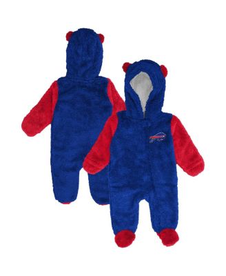 Outerstuff - Baby Boys and Girls Royal Buffalo Bills Stay Napping Fleece Bunting Full-Zip Sleeper