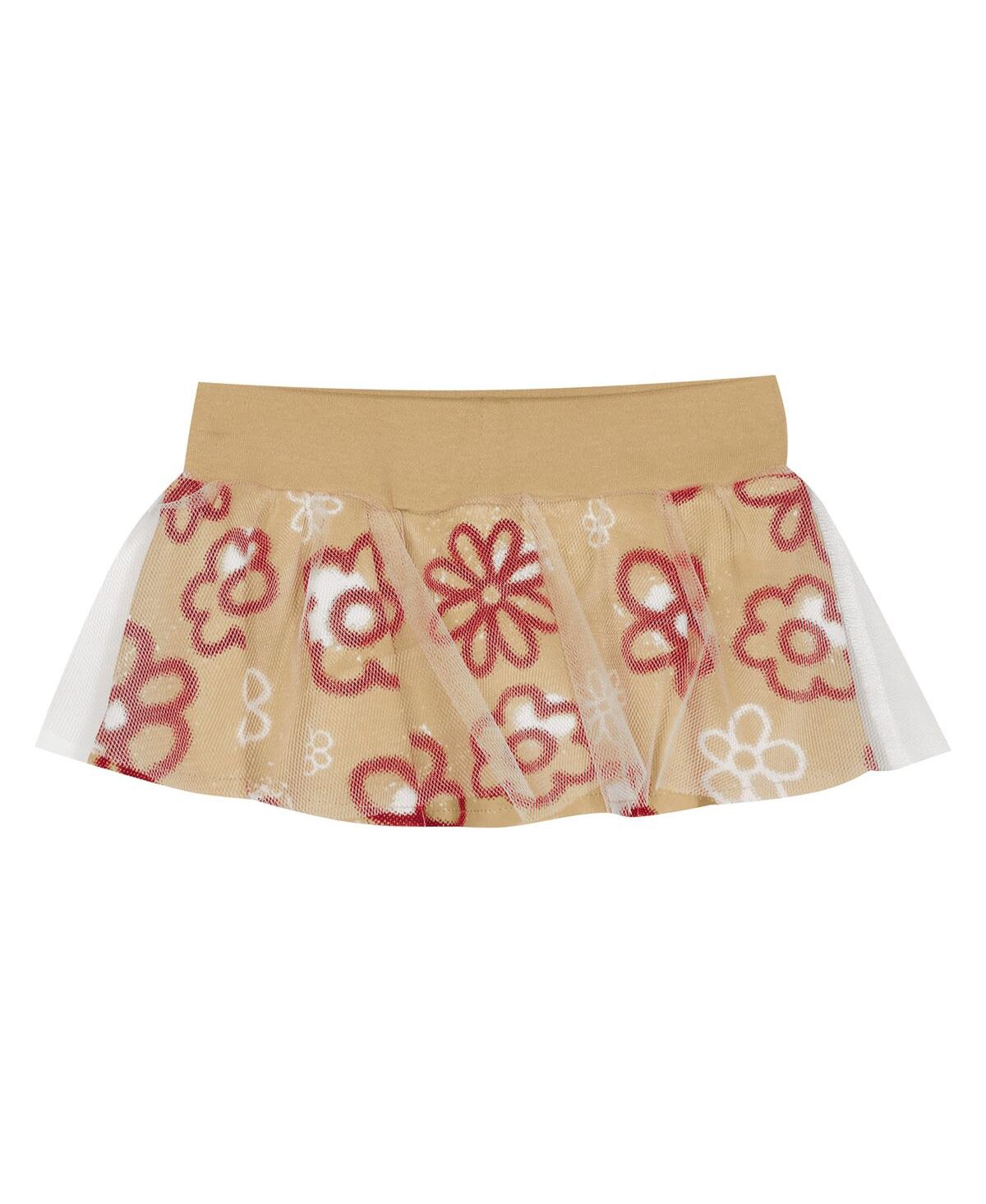Outerstuff Girls Baby Boys And Girls 2-piece San Francisco 49ers My Team Rocks Bodysuit And Skirt Set In Multi