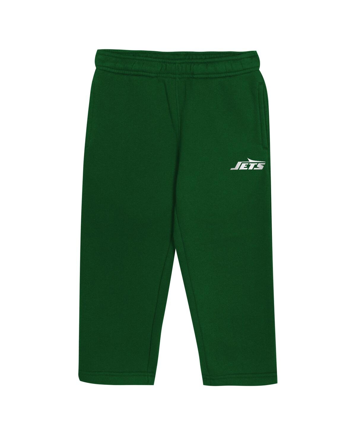 Outerstuff Toddler 2-piece Green New York Jets Lineman Fleece Hoodie And Pants Set In Green